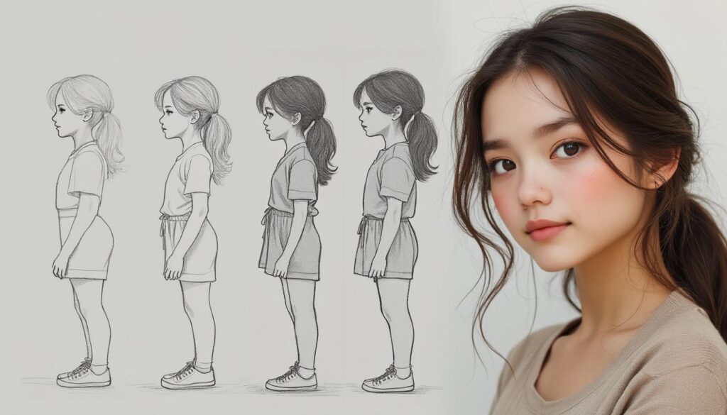 apprenez à dessiner une fille facilement grâce à notre guide étape par étape, parfait pour débutants et amateurs d'art.