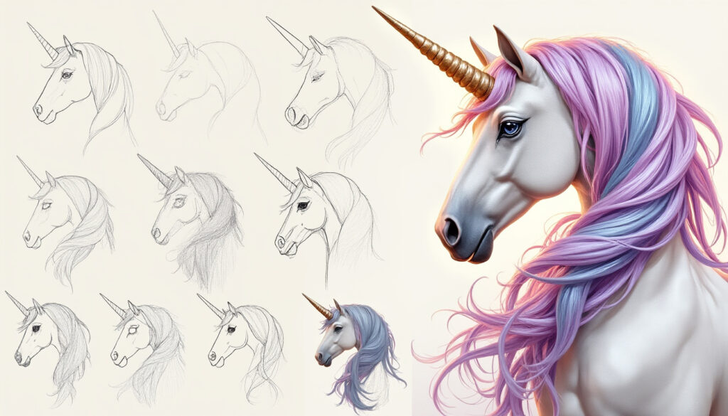 découvrez comment dessiner une licorne étape par étape avec notre guide facile à suivre, idéal pour débutants et passionnés de dessin.